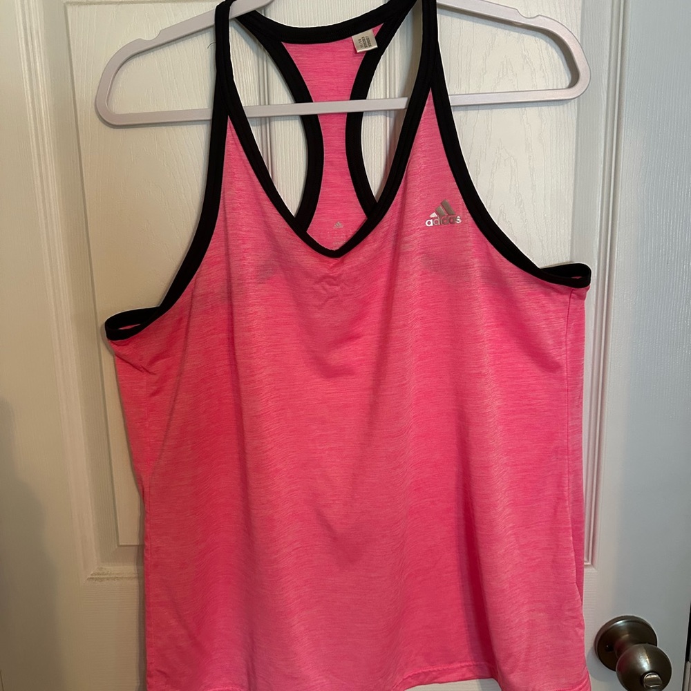 Adidas Pink Racerback Tank Top